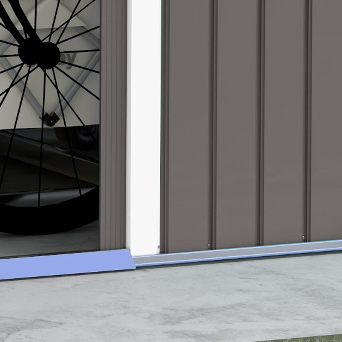 Outsunny Garden Shed Storage Unit With Locking Door Floor Foundation