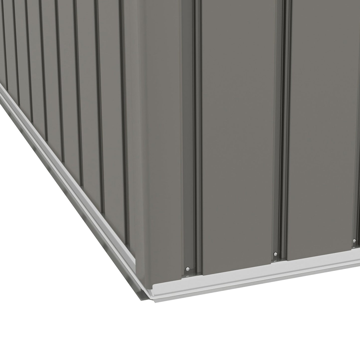 Outsunny 8 X 6ft Garden Storage Shed With Double Sliding Door Outdoor