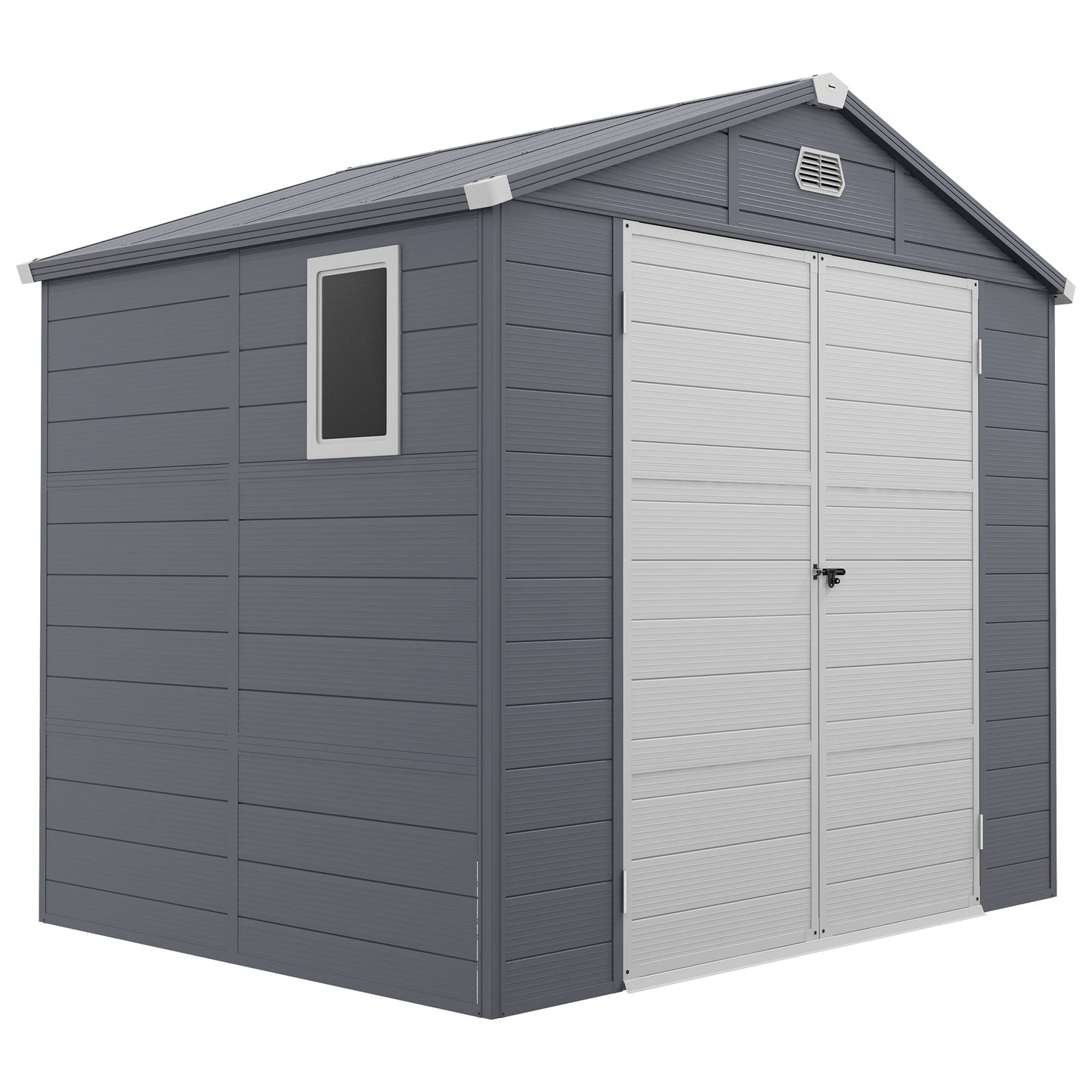 Outsunny Garden Shed Tool Storage House With Lockable Door, Kit
