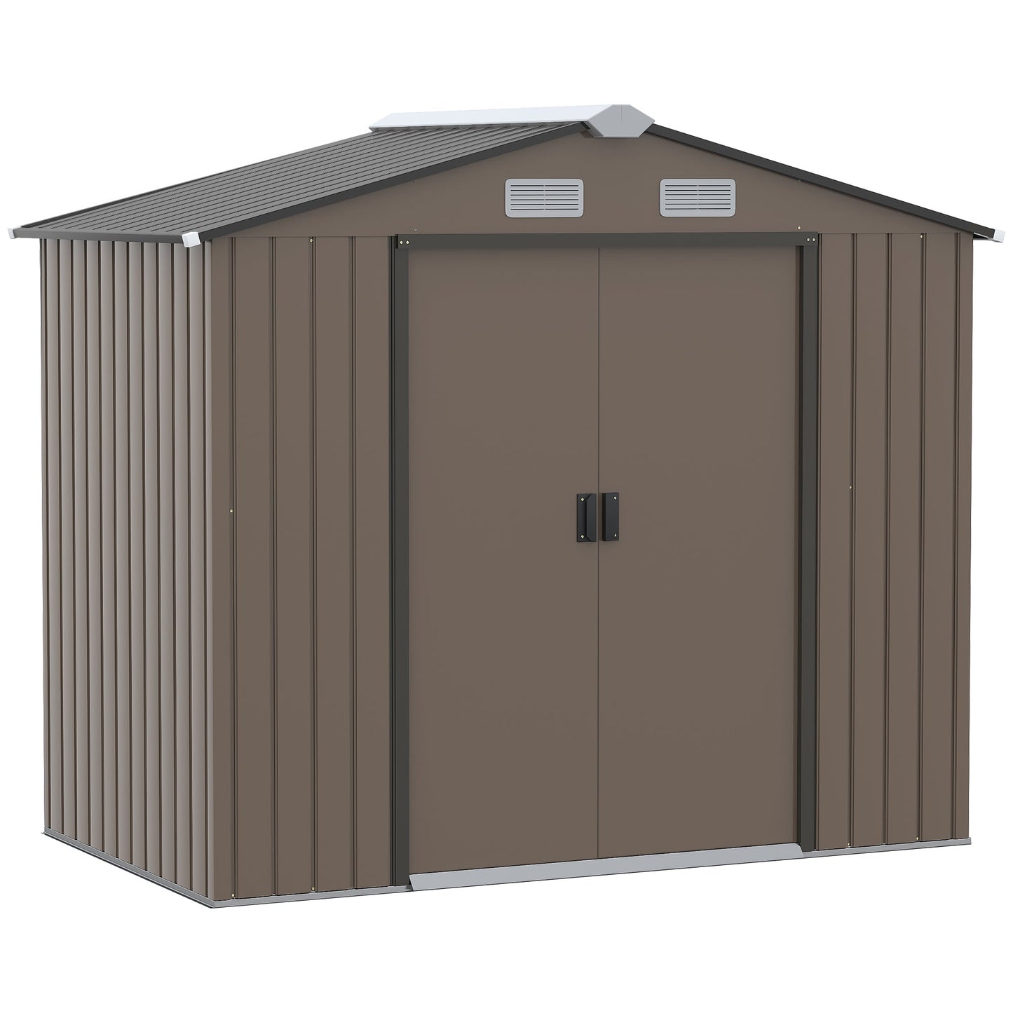 Outsunny Garden Shed Storage Unit W/locking Door Floor Foundation