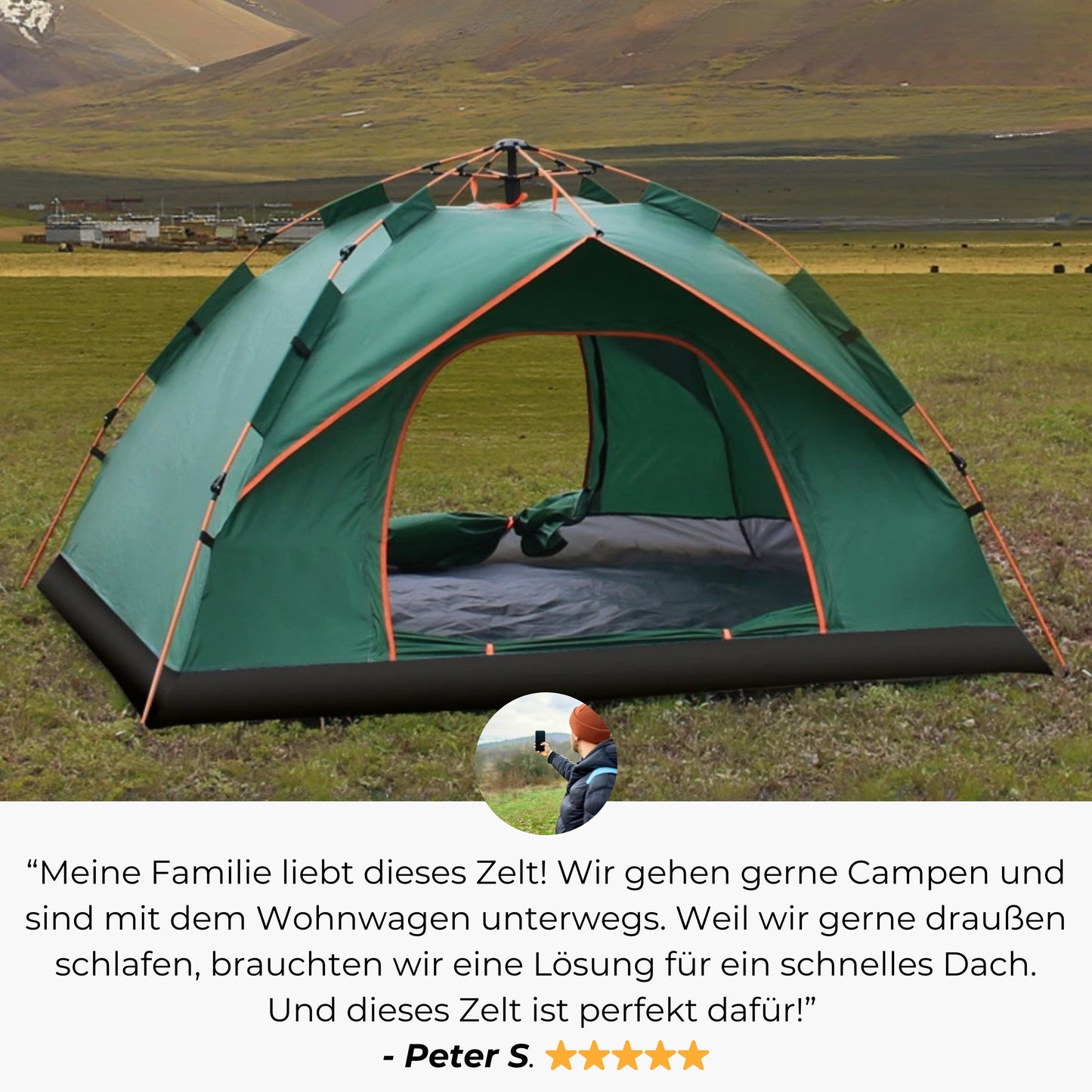 3 Second Tent | Das Nr.1 Zelt für jeden Outdoor Entdecker