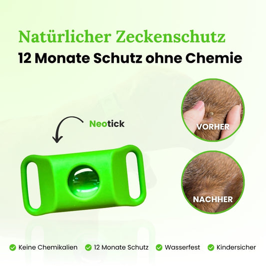 Neotick | Der natürliche 12-Monats Zeckenschutz-Anhänger für Hunde