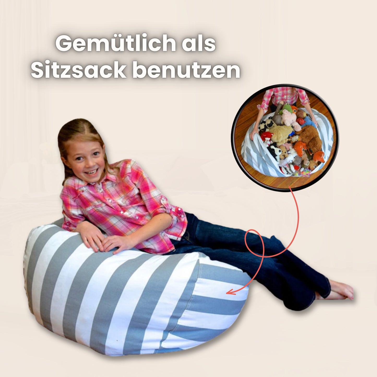 Bean Bag - Schnell Ordnung im Kinderzimmer