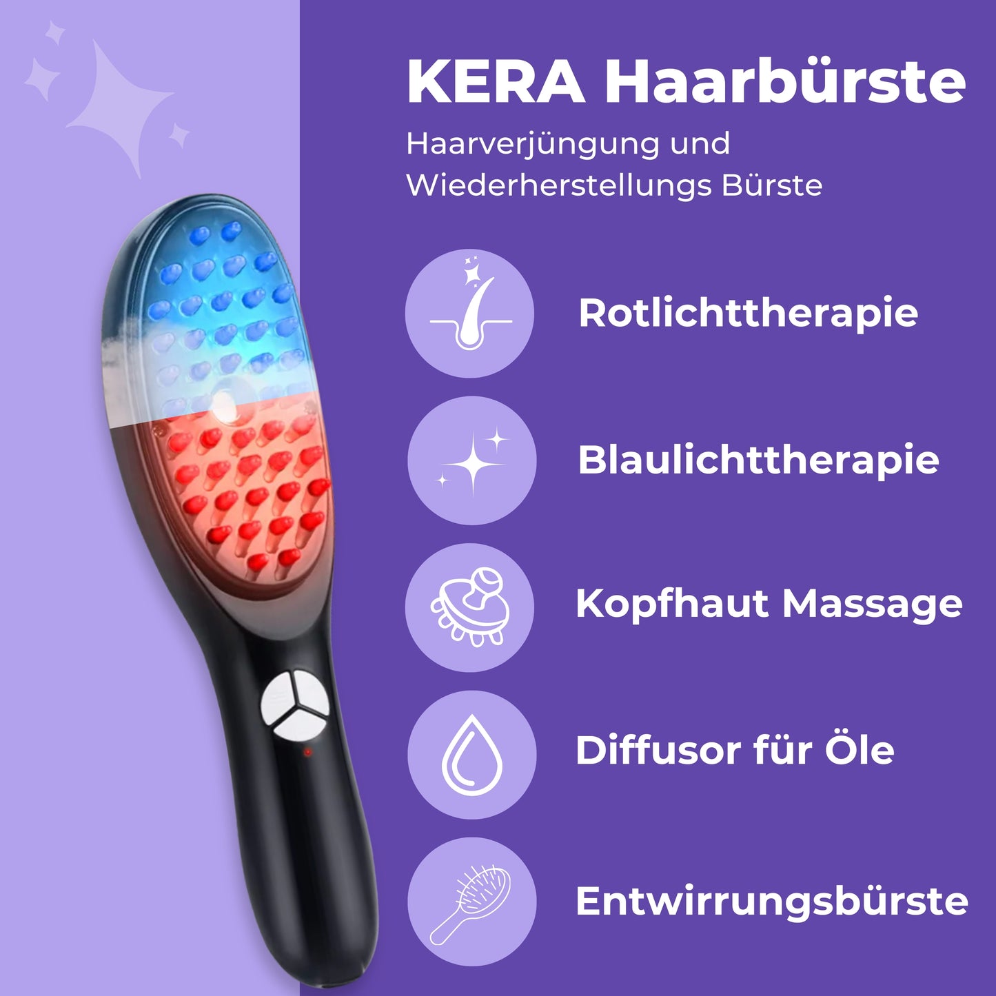 KERA Hair Brush | Gesündere Haare