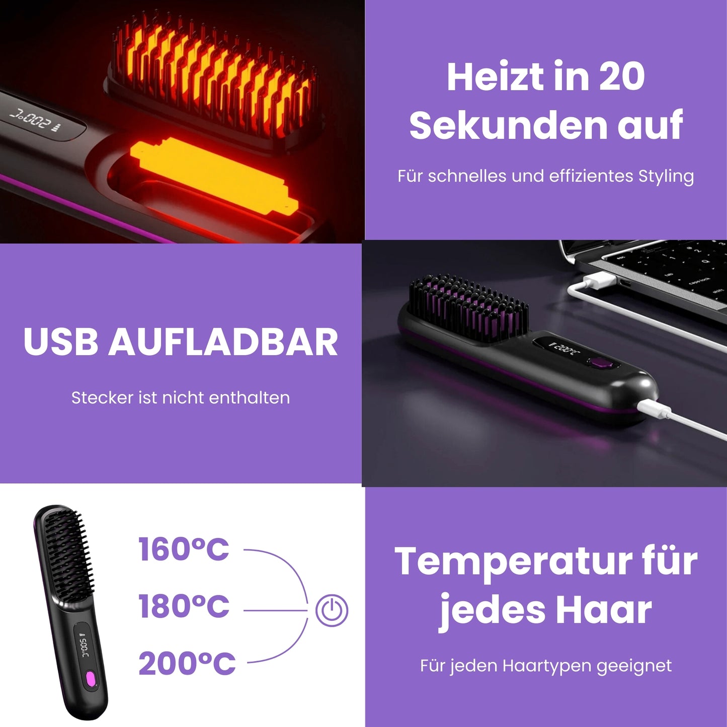 ViolaBrush Pro | Überall und jederzeit gestylte Haare