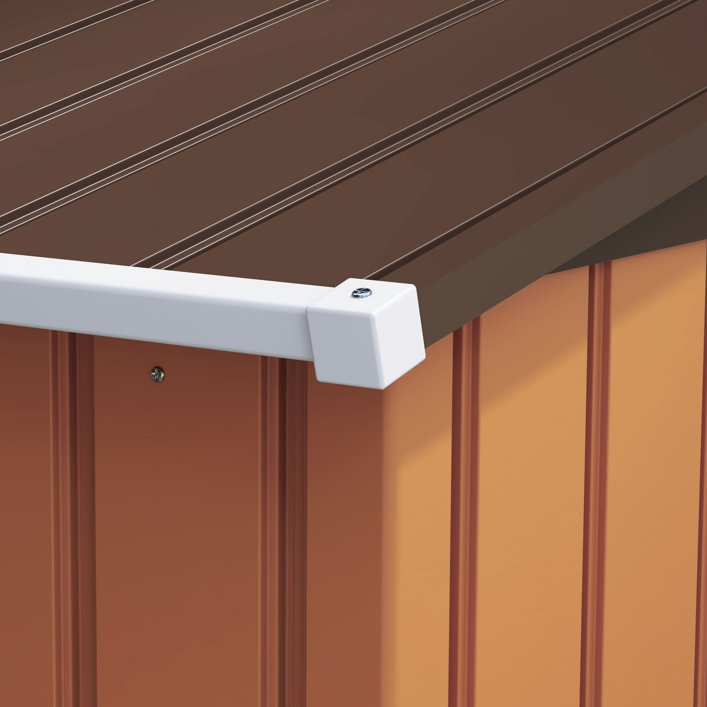 Outsunny Garden Shed Storage Unit With Locking Door Floor Foundation