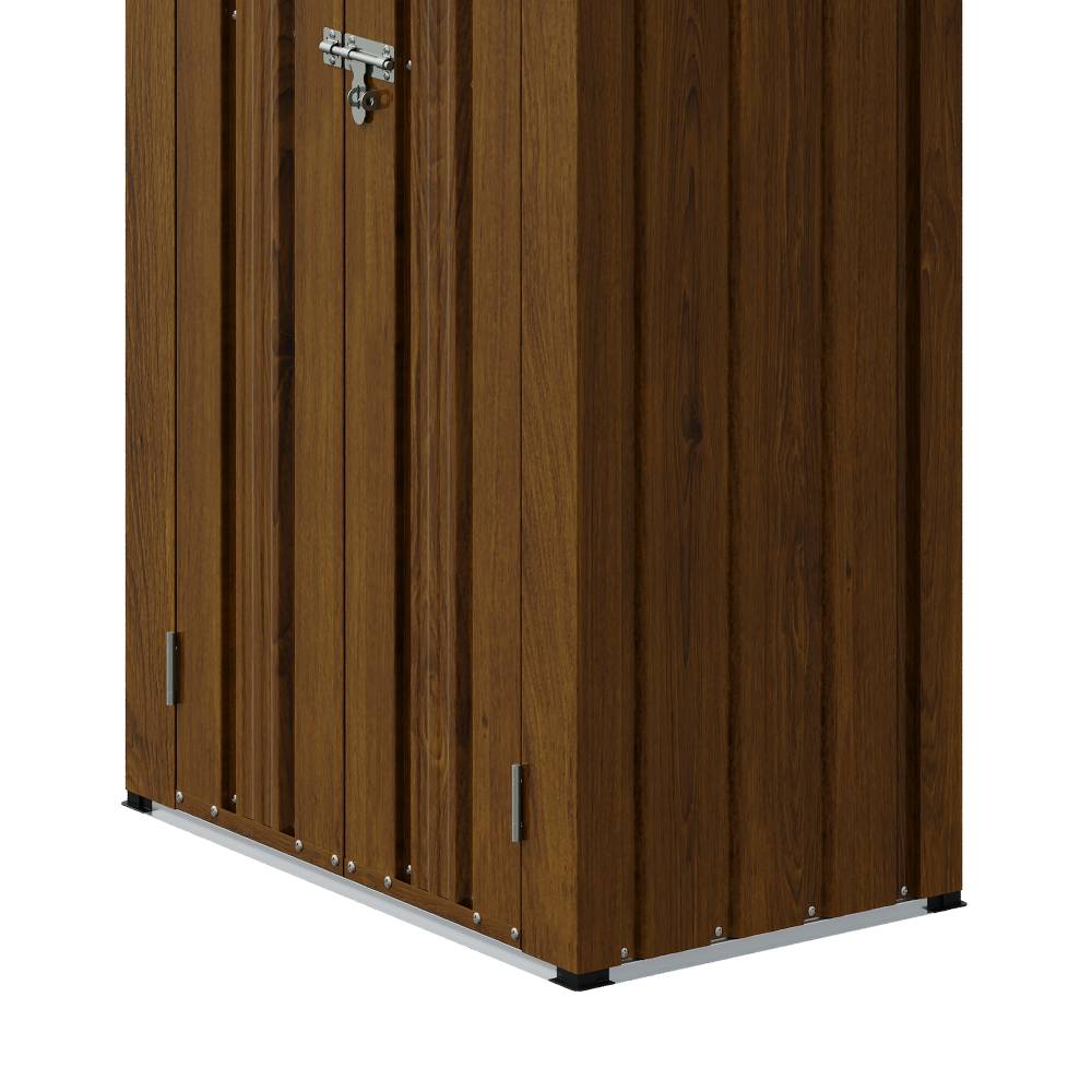Breeins Metal Garden Storage Cabinet 2.76×1.87 Ft Outdoor Shed With 2 Shelves & 2 Vents, Lockable Double Doors