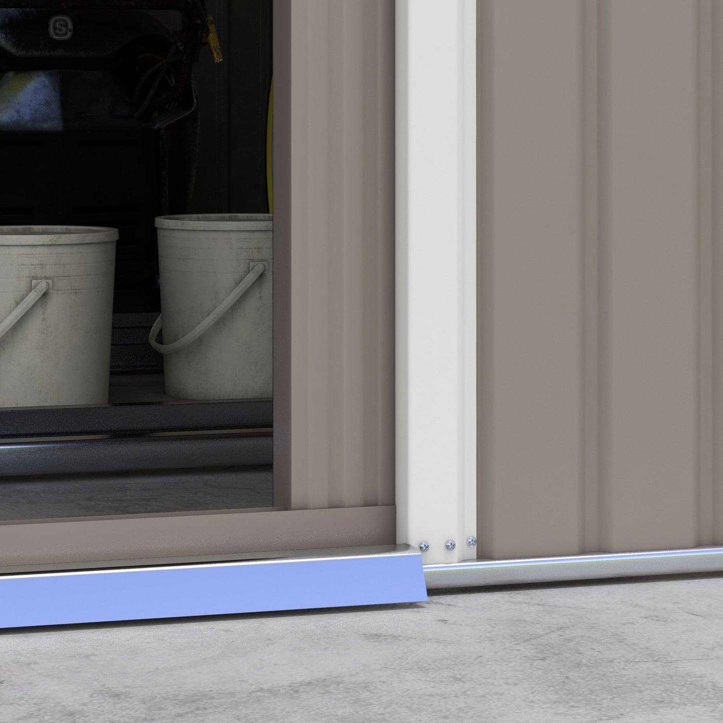 Outsunny Garden Shed Storage Unit With Locking Door Floor Foundation