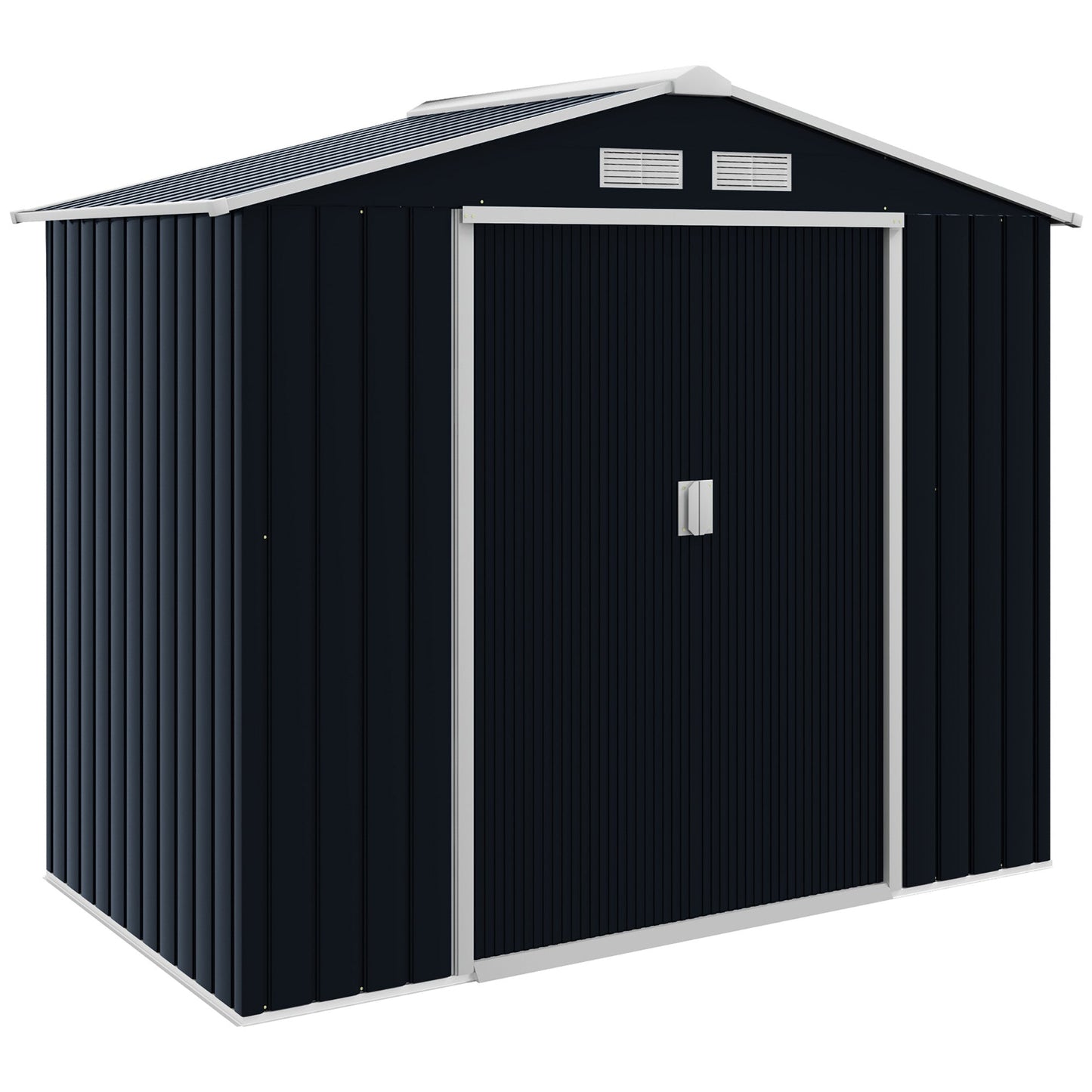 Outsunny Garden Shed Storage Unit W/locking Door Floor Foundation