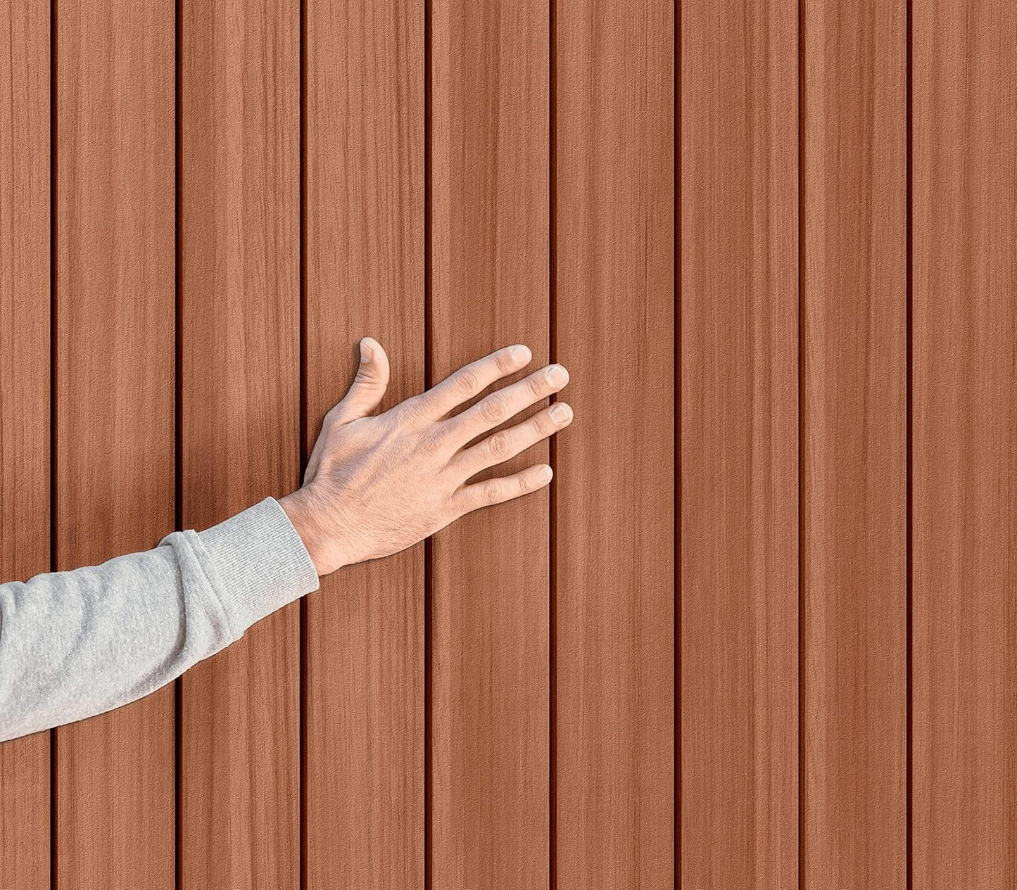 Darwin 4X6 Garden Shed with Natural Wood-Look | Evotech Composite, Weather-Resistant