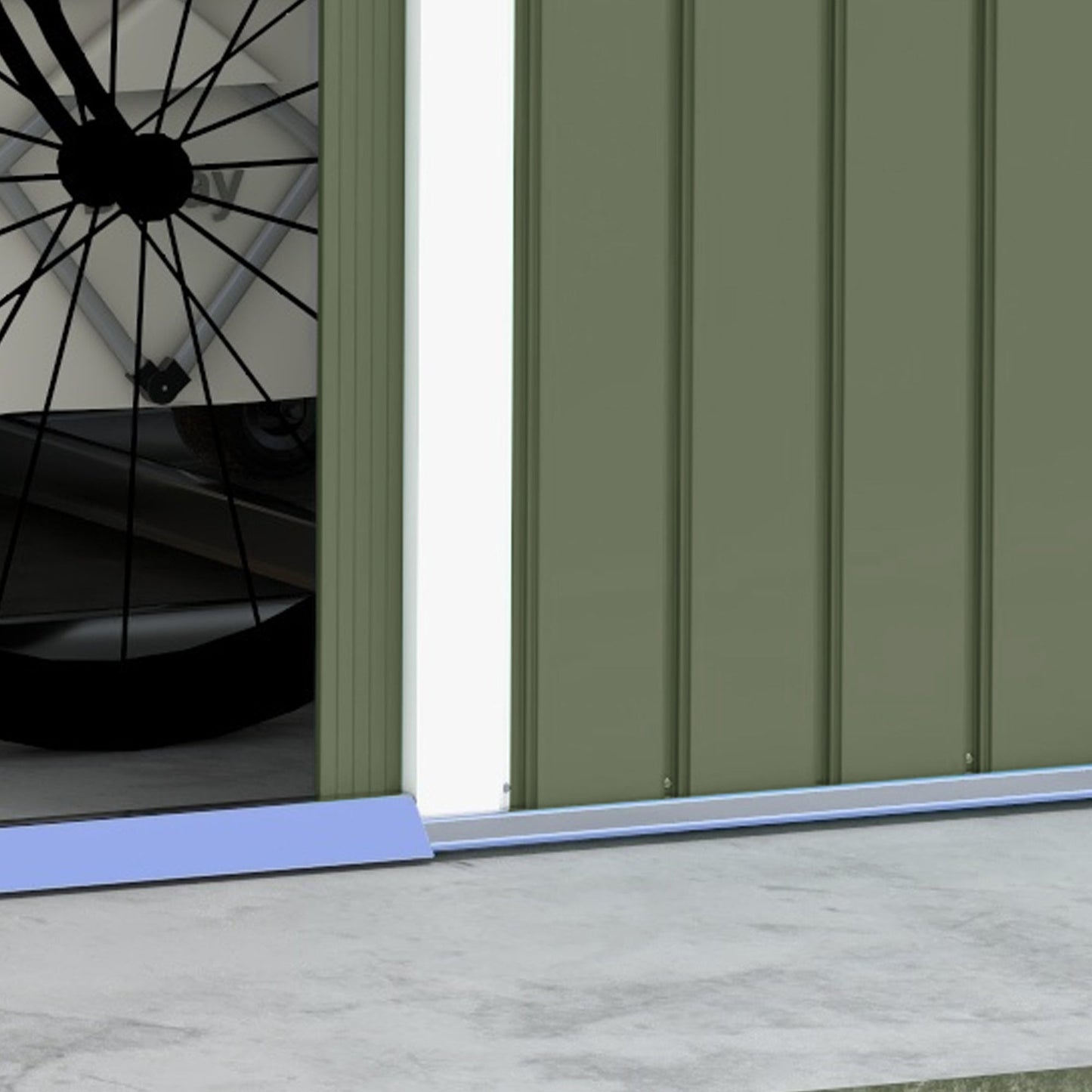 Outsunny Garden Shed Storage Unit With Locking Door Floor Foundation