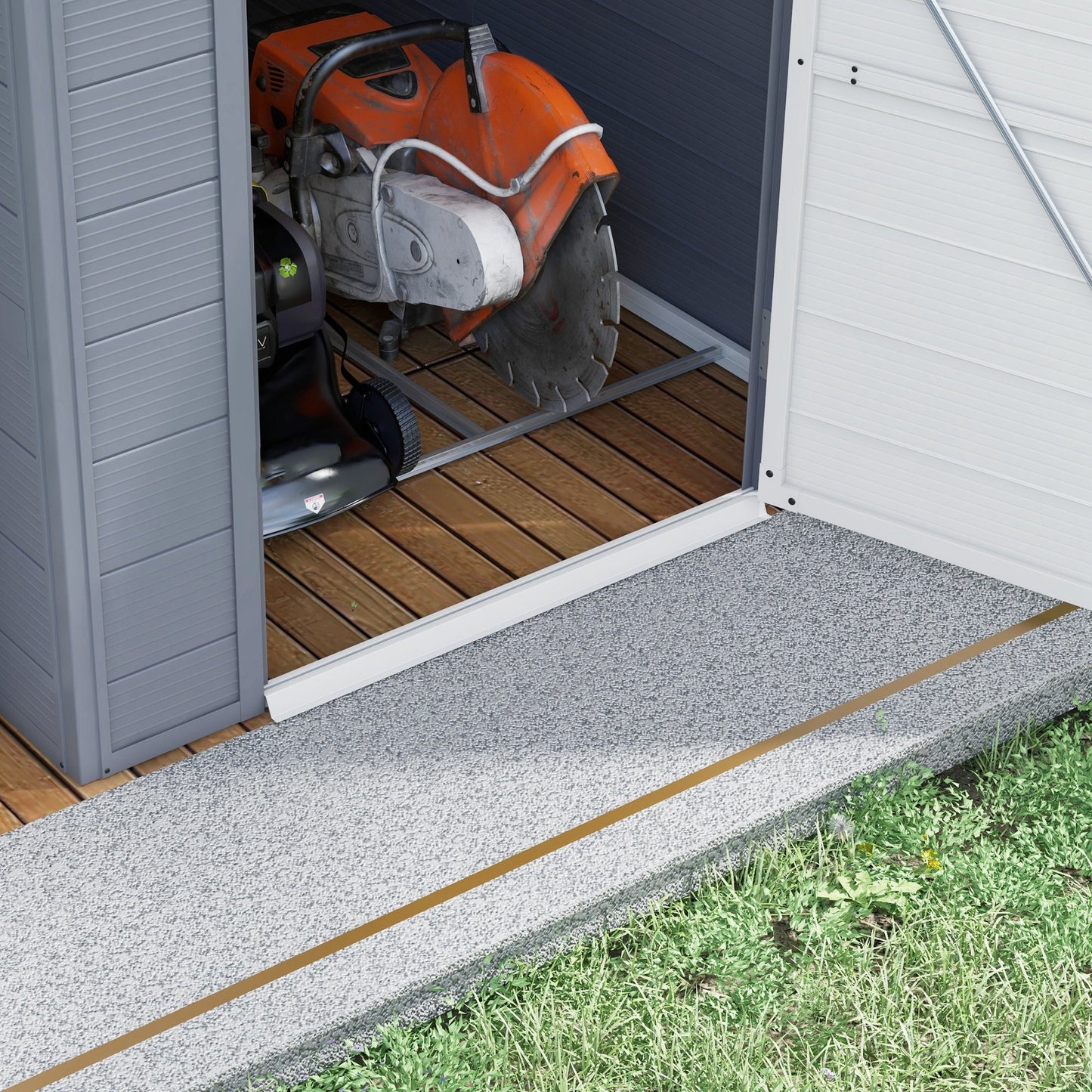 Outsunny Garden Shed Tool Storage House With Lockable Door, Kit