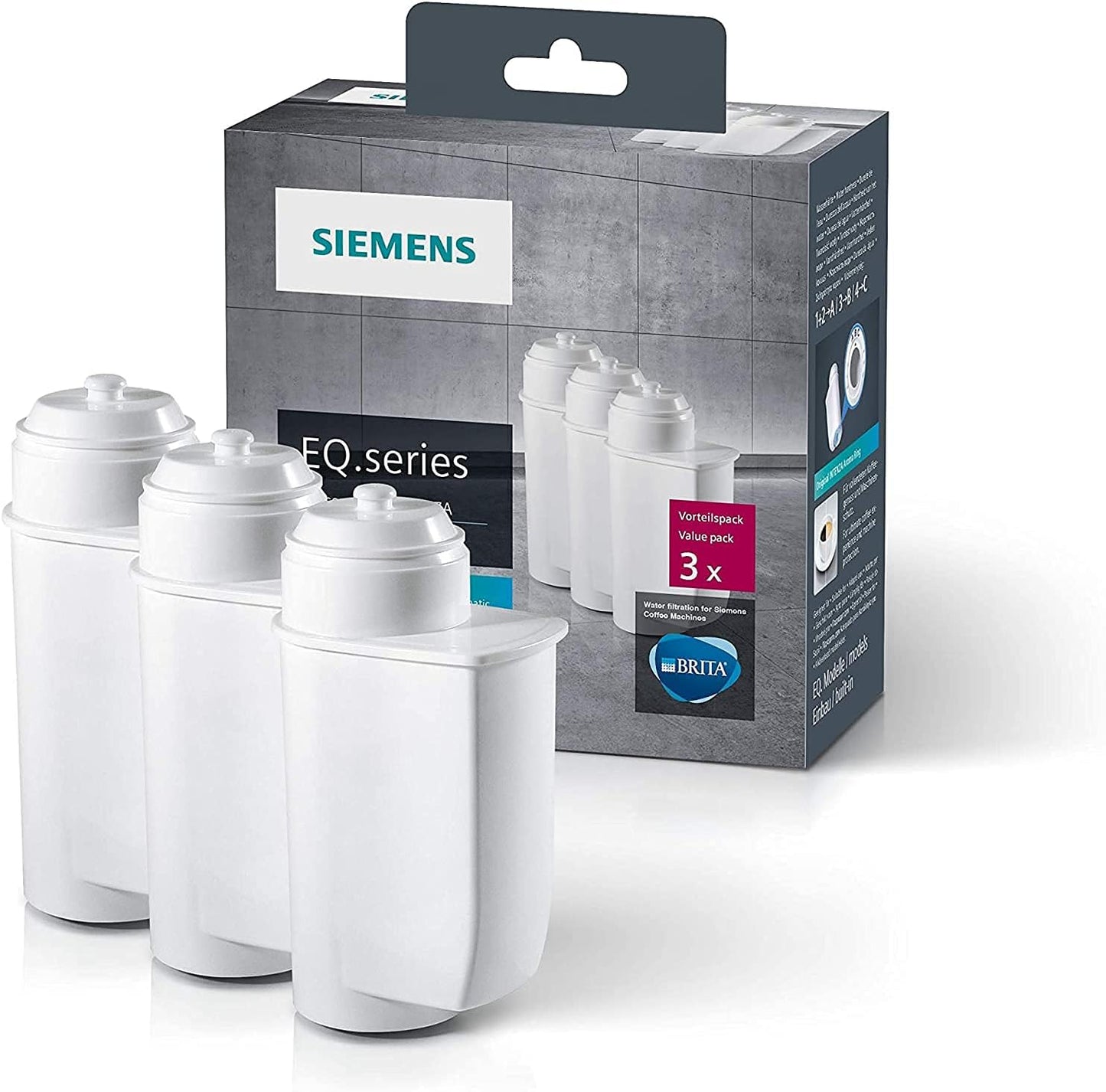 Siemens TE655203RW Freistehende Espressomaschine, 1,7l; 2Tassen; Schwarz, Grau, Silber