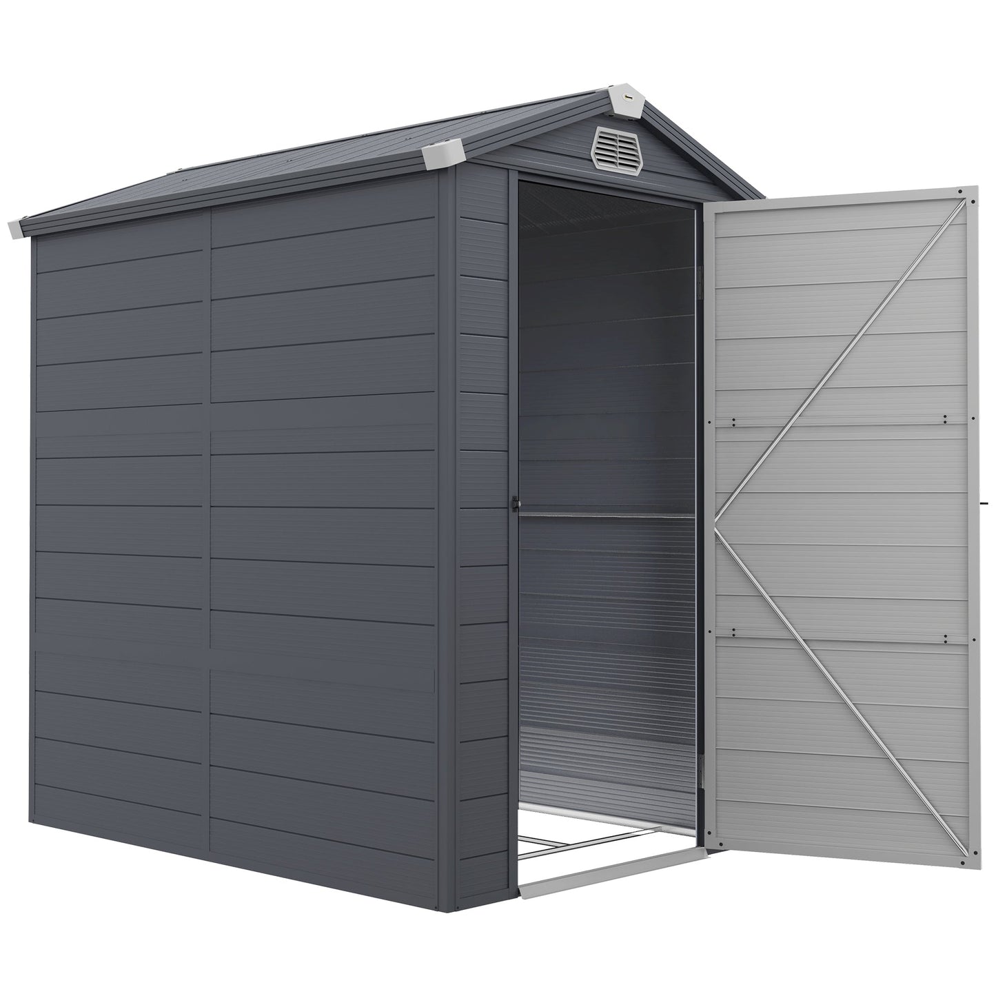 Outsunny Garden Shed Tool Storage House With Lockable Door, Kit