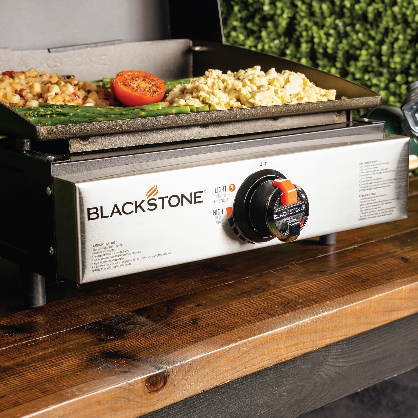 Blackstone 1814 Stainless Steel Propane Gas Portable, Flat Top Griddle Frill Station for Kitchen, Camping, Outdoor, Tailgating, Tabletop, Countertop – Heavy Duty & 12, 000 BTUs, 17 Inch, Black