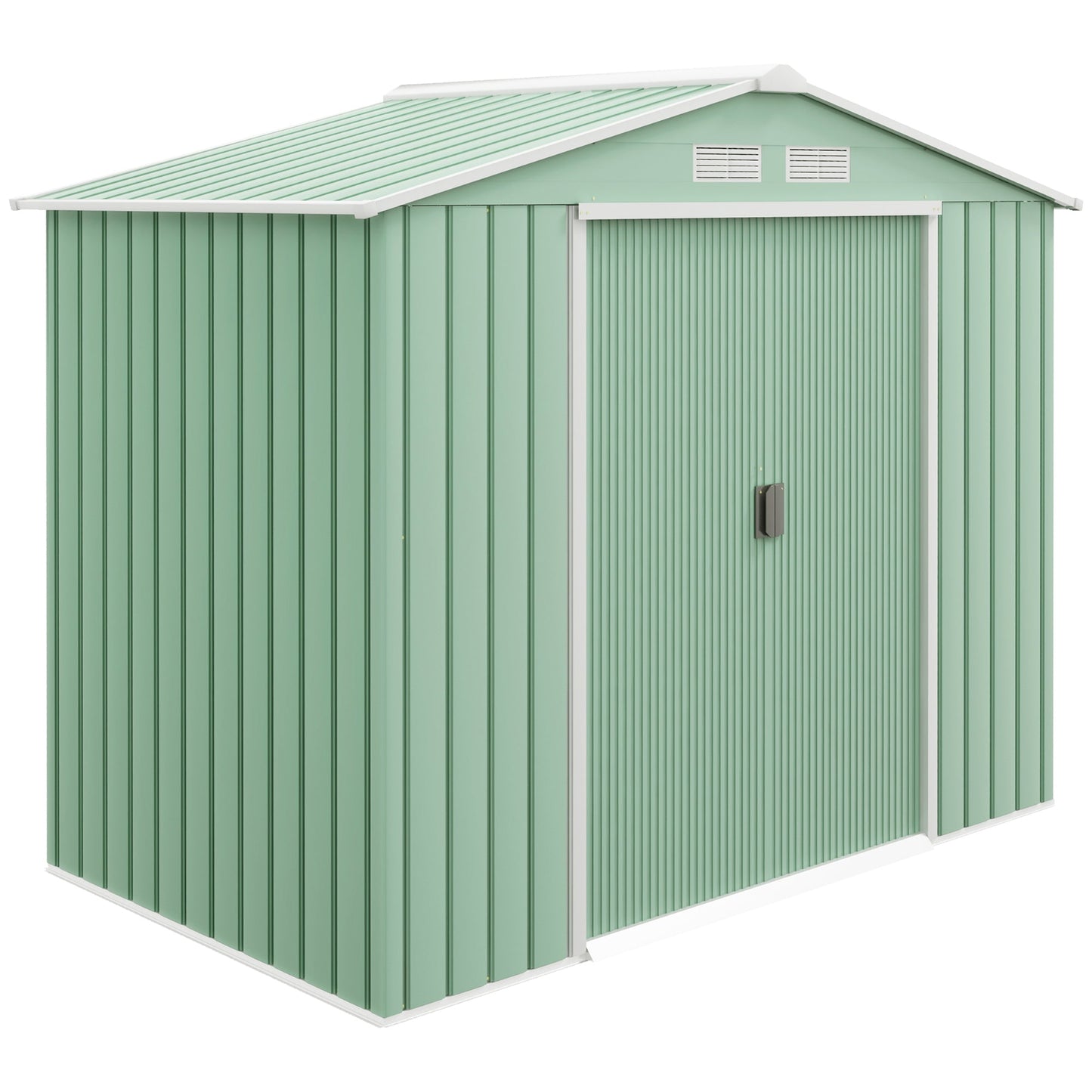 Outsunny Garden Shed Storage Unit W/locking Door Floor Foundation