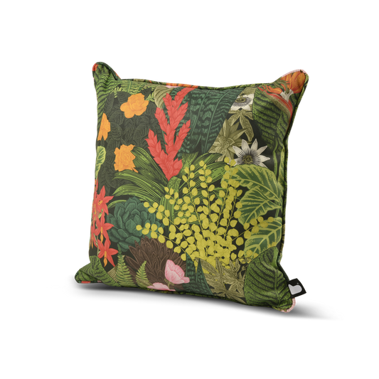 B Cushion Graphic Leaves