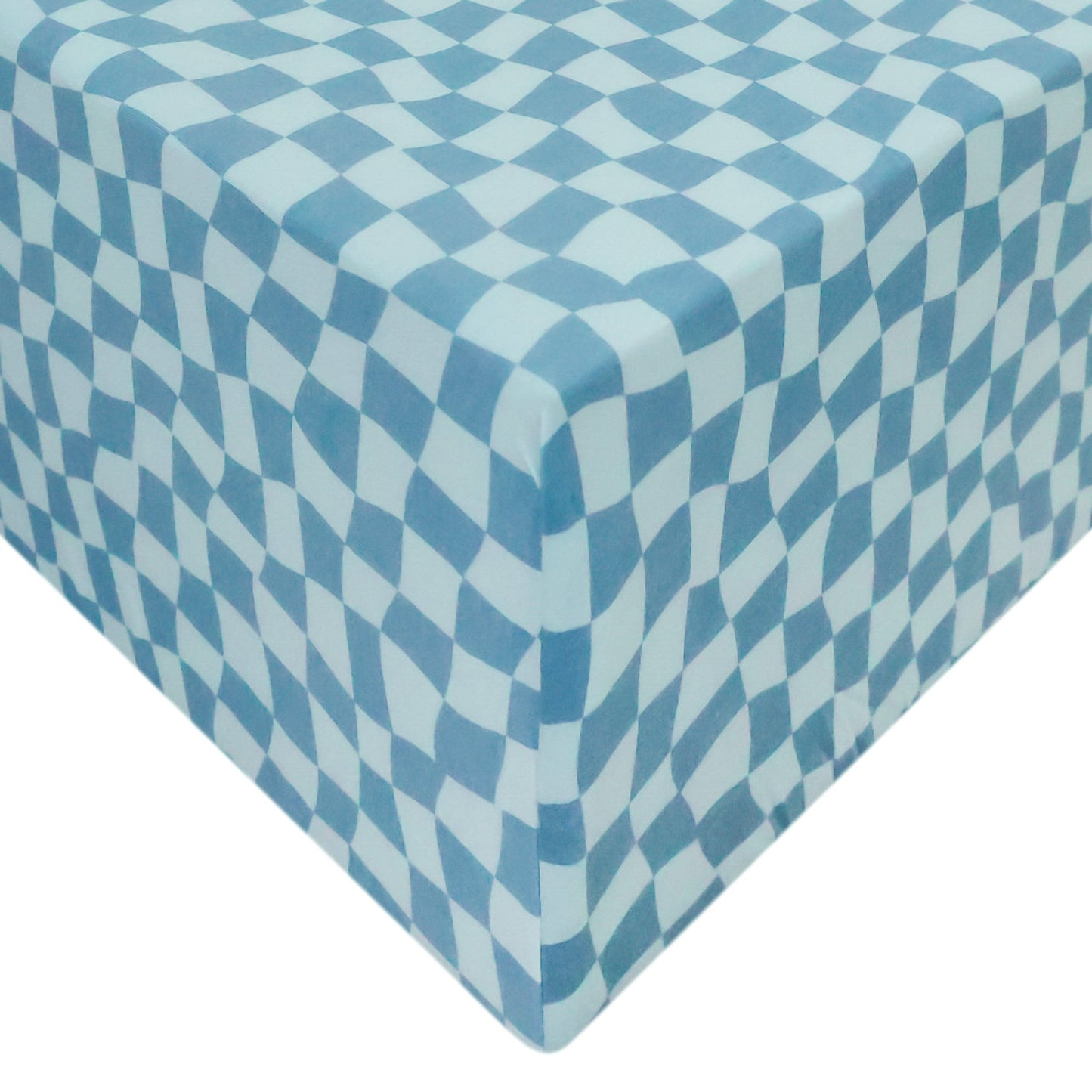 Copper Pearl Premium Knit Fitted Crib Sheet in Miles print, soft and snug-fitting for baby's crib bedding.