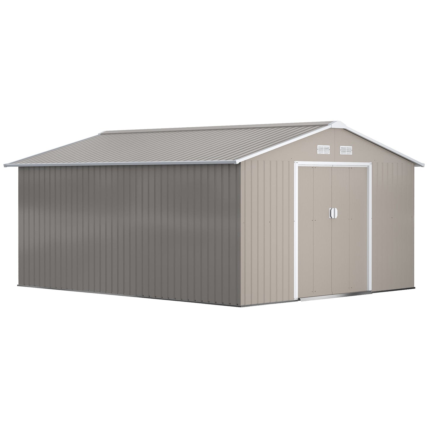 Outsunny Garden Shed Storage Unit With Locking Door Floor Foundation