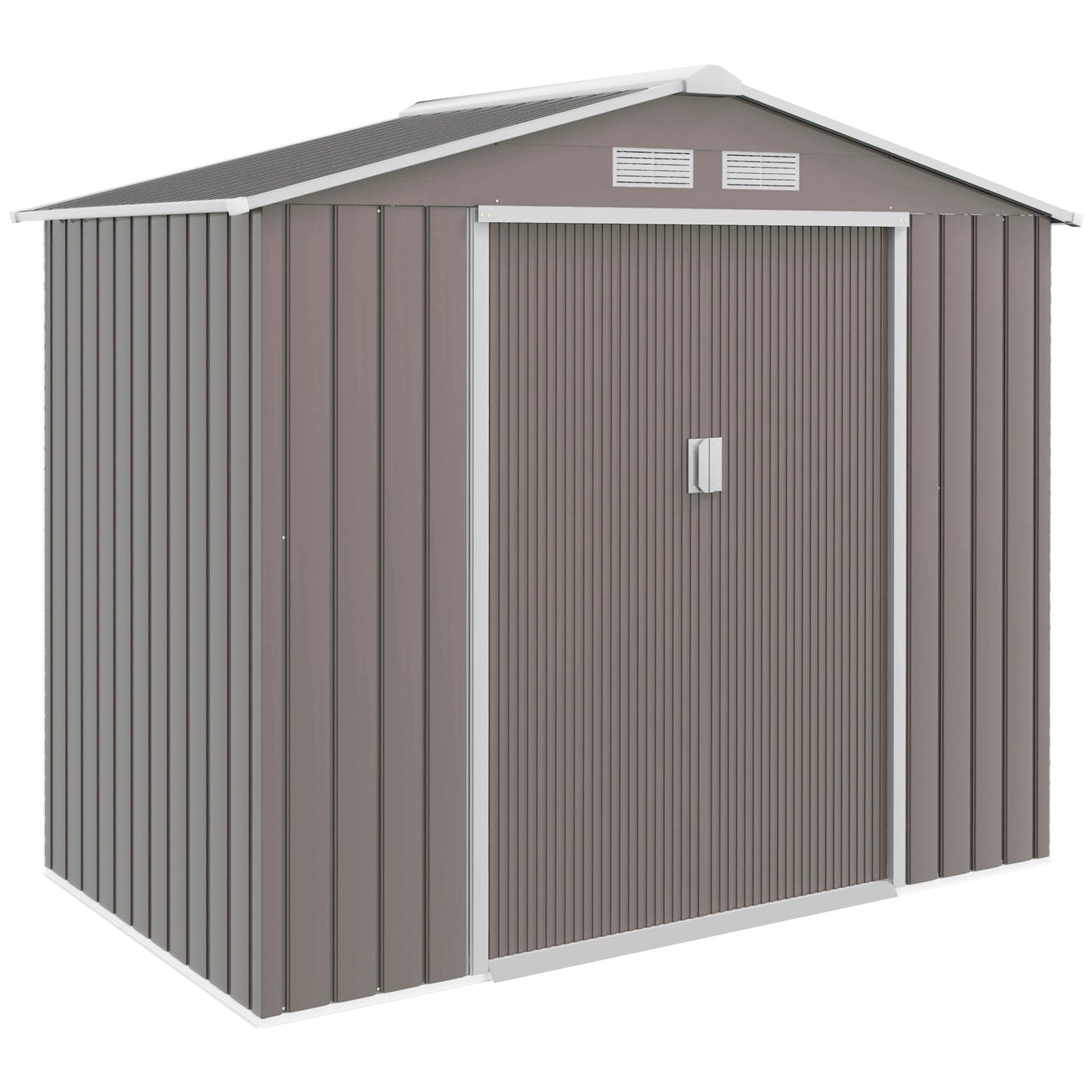 Outsunny Garden Shed Storage Unit W/locking Door Floor Foundation