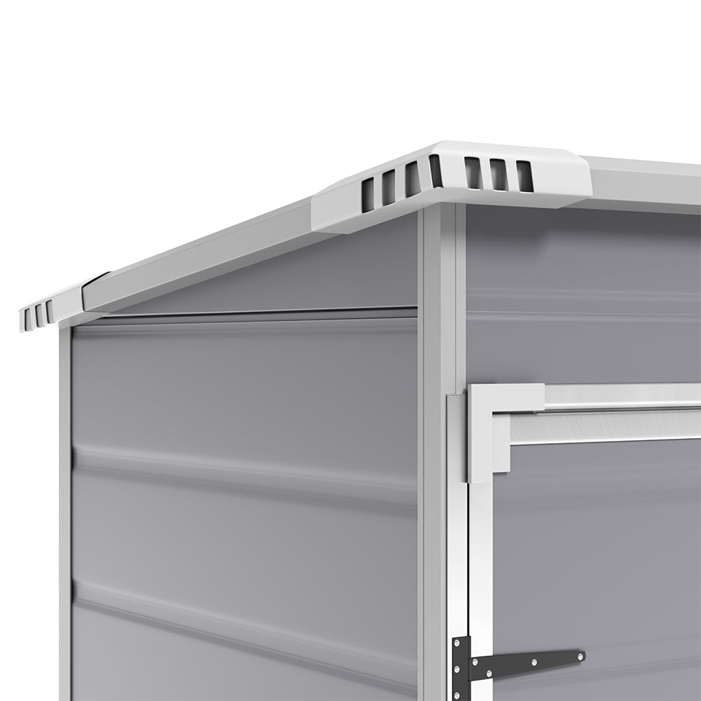 Breeins 5x3ft Heavy Duty Outdoor Plastic Storage Shed  Waterproof Lockable