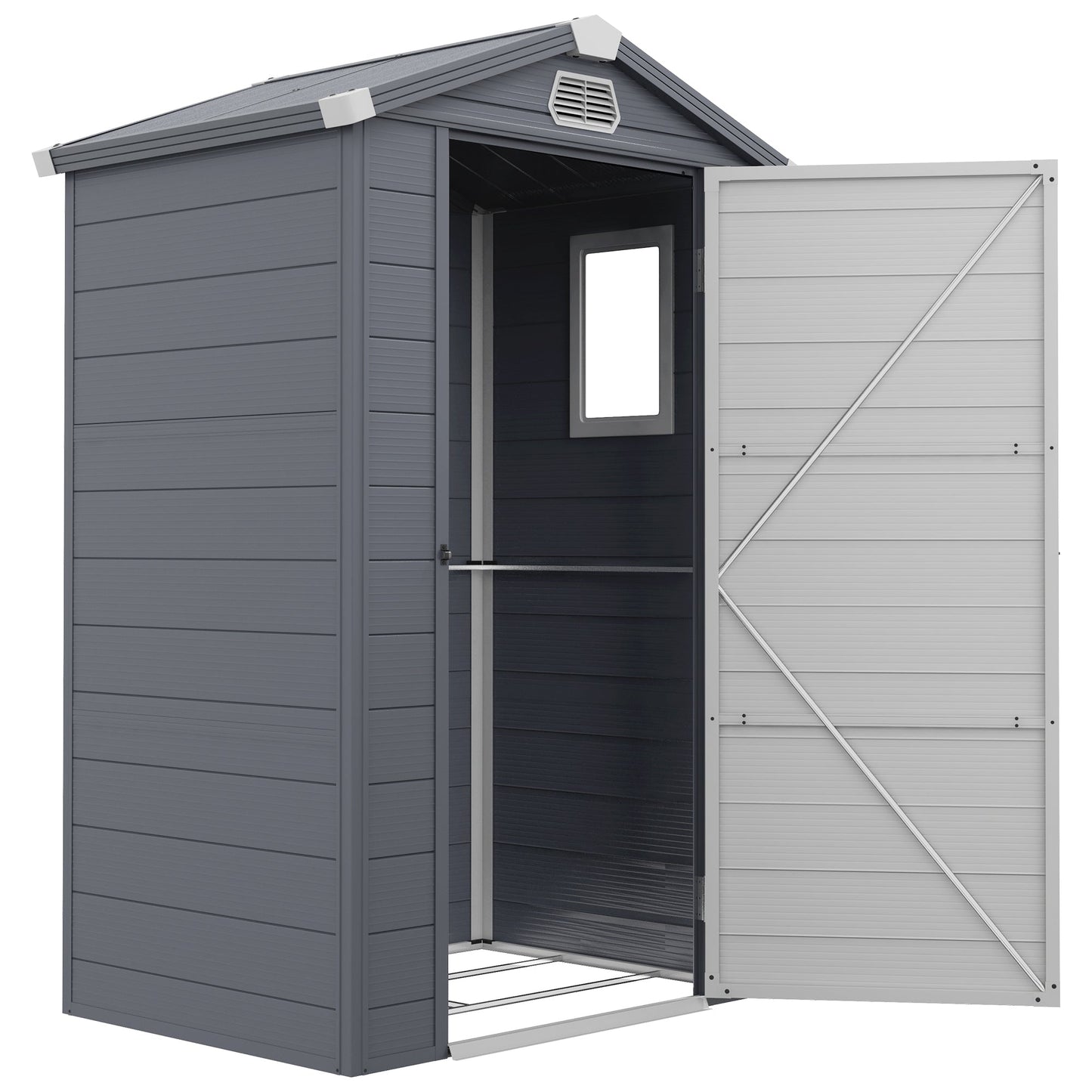 Outsunny Garden Shed Tool Storage House With Lockable Door, Kit