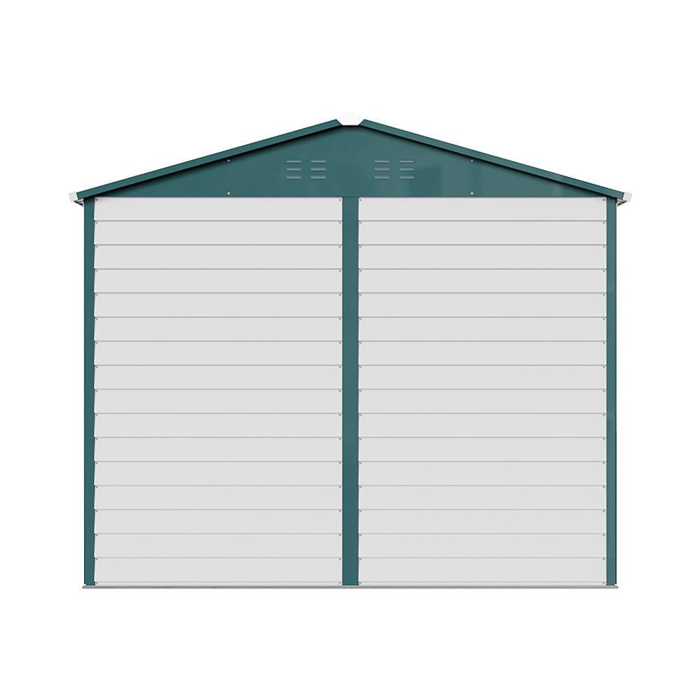 Breeins 8x5.7ft Large Outdoor Metal Tool Shed With Apex Roof – Lockable Double Doors, Ventilated & Weather-resistant Garden Storage Shed